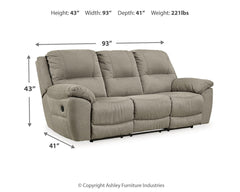 Next-Gen Gaucho - Reclining Sofa - Putty