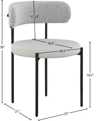 Beacon - Faux Leather Dining Chair With Black Legs (Set of 2)