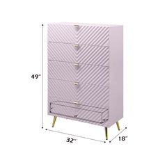 Gaines - Chest - Pink High Gloss