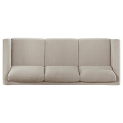 Islington - Fabric Upholstered Panel Arm Sofa - Taupe