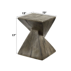 Zahi - Accent Table - Weathered Oak