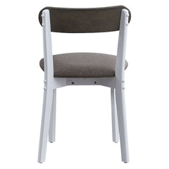 Fidelity - 5 Piece Dining Set - White & Gray