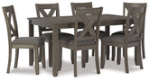 Caitbrook - RECT DRM Table Set (Set of 7) - Gray