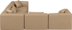 Cube - 5 Piece Modular Corner Sectional - Tan