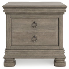 Lexorne - Three Drawer Night Stand - Gray