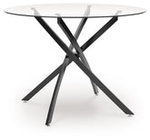 Pharwynn - Round Dining Room Table - Black