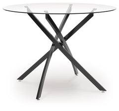Pharwynn - Round Dining Room Table - Black