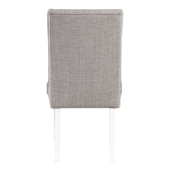 Hollyn - Side Chair (Set of 2) - Gray Linen & White