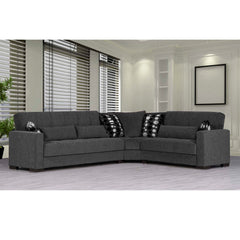 Ottomanson Armada - Upholstered Convertible Sectional With Storage - Chenille