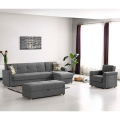 Ottomanson Harmony - Upholstered Convertible Sectional With Storage