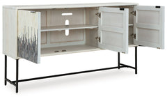 Freyton - Accent Cabinet - White / Gray