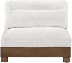Turin - Chenille Fabric Upholstered Modular Armless Chair