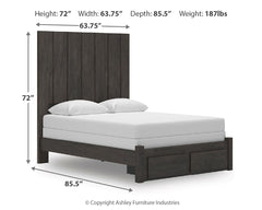 Fraluna - Panel Storage Bed