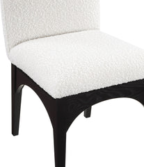 Waldorf - Boucle Dining Side Chair With Black Legs