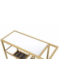 Adamsen - Serving Cart - Mirrored & Champagne