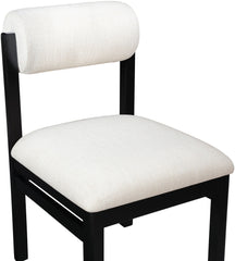Roundhill - Fabric Dining Chair (Set of 2) - Black Frame