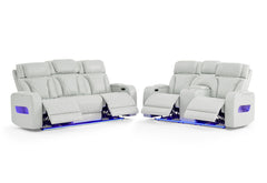 U8611 - 3 Piece Living Room Set (Sofa, Loveseat, Chair) - Silver