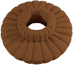 Arc - Velvet 8 Piece Round Modular Sofa - Saddle