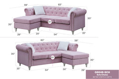 Glory Furniture - Raisa - Sofa Chaise