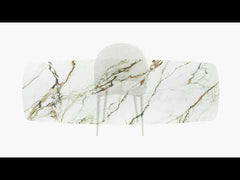 Cora - Dining Table - Ceramic Top & Golden Champange