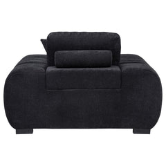 Octavia - Fabric Upholstered Track Arm Accent Chair
