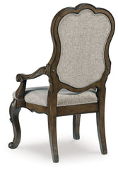 Maylee - 11 Pc. - Dining Extension Table, 4 Side Chairs, 2 Arm Chairs, Storage Bench, Buffet And Hutch - Dark Brown