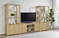 Laurelton - 3 Piece Entertainment Center TV Stand - Light Oak