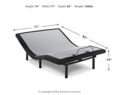 Head-Foot Model Best - Cal King Adjustable Base - Head, Neck & Foot - Black