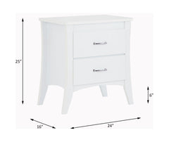 Babb - Accent Table - White