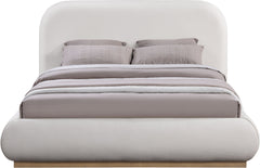 Vaughn - Linen Bed With Natural Base