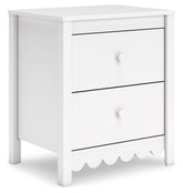 Hallityn - Two Drawer Night Stand - White