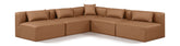 Cube - 5 Piece Modular Corner Armless Sectional