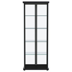 Aero - 5-Shelf Display Curio Cabinet With Led Lighting