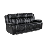 Glory Furniture - Sensa - Power Reclining Sofa With Table And LED Belt