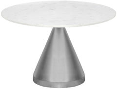 Emery - Marble/Stone Dining Table - White