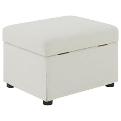 Winter - Upholstered Hydraulic Lift Top Storage Ottoman