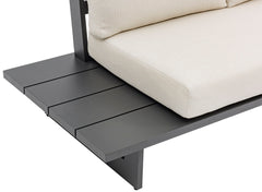 Maldives - 4 Piece Water Resistant Outdoor Patio Modular Sectional With Gray Base