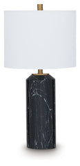 Hanzila - Poly Table Lamp - Black / Gold Finish