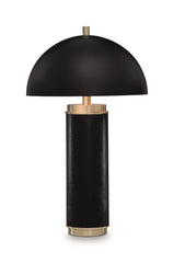 Lemland - Metal Table Lamp - Black / Gold Finish