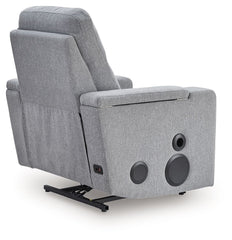 Pineland - Glider Power Recliner With Audio System - Pewter