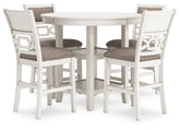 Erinberg - Dining Room Counter Table Set (Set of 5) - Antique White