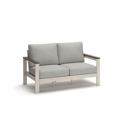 Vista Highlands - Loveseat With Cushion - Brown / White