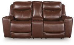 Bexhurst - 2 Pc. - Power Reclining Sofa And Loveseat - Mahogany