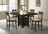 Gabriel Brown 5 Pc Counter Height Dining Set - MyWaynesHome #