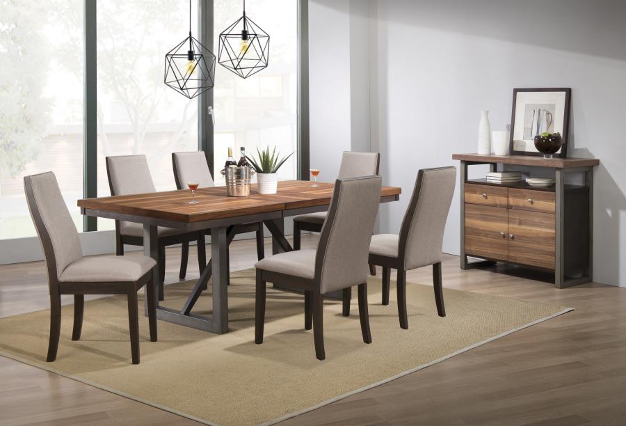 Spring Creek Brown 7 Pc Dining Set - MyWaynesHome #