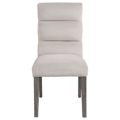 Carla Velvet Upholstered Dining Side Chair Stone (set Of 2) - MyWaynesHome #