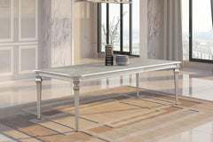 Evangeline Silver Dining Table - MyWaynesHome #
