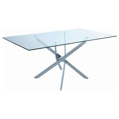 Carmelo Silver Dining Table - MyWaynesHome #