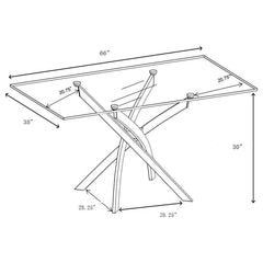 Carmelo Silver Dining Table - MyWaynesHome #