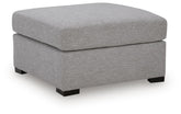 UrbanCrest - Oversized Accent Ottoman - Pewter